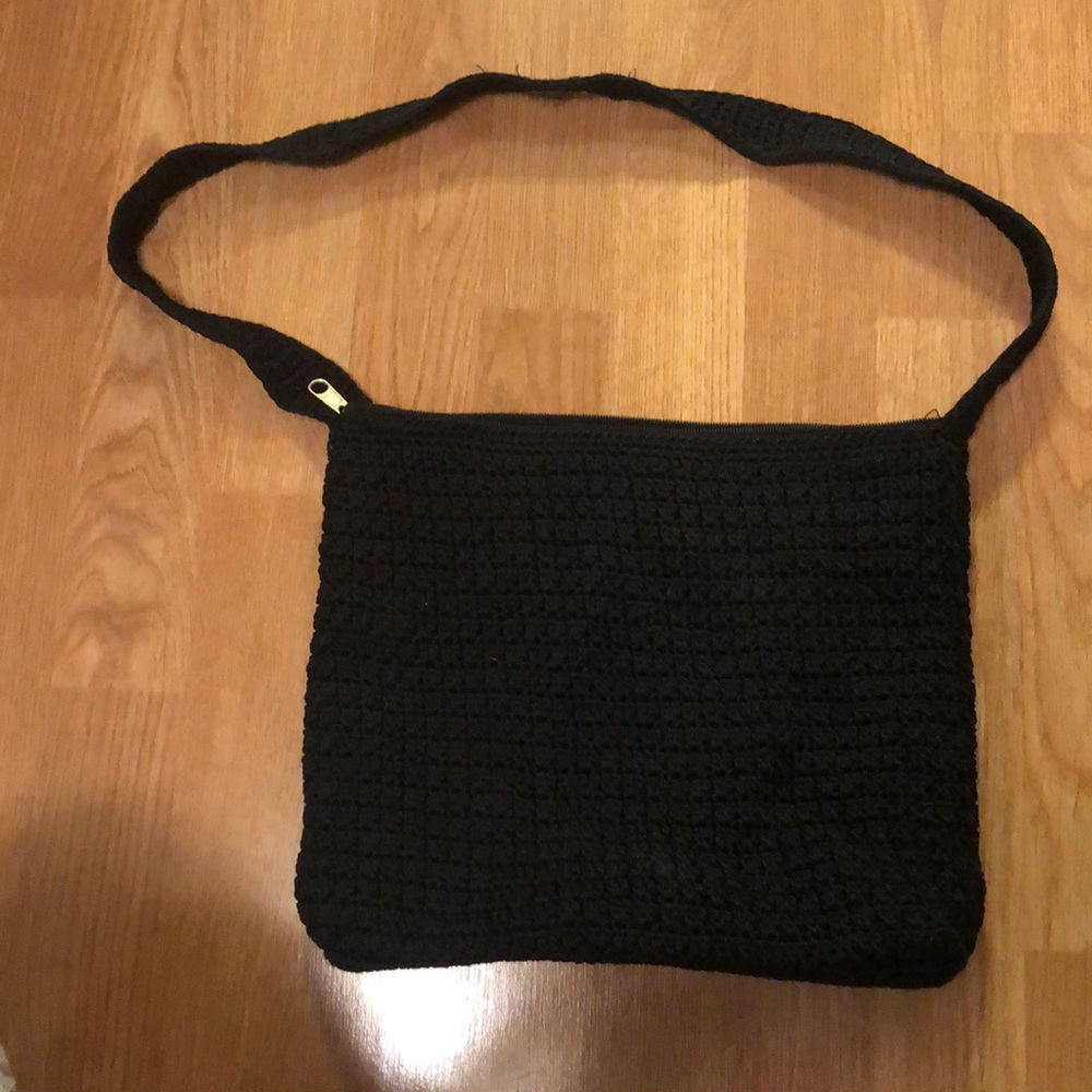 Black Crochet Purse